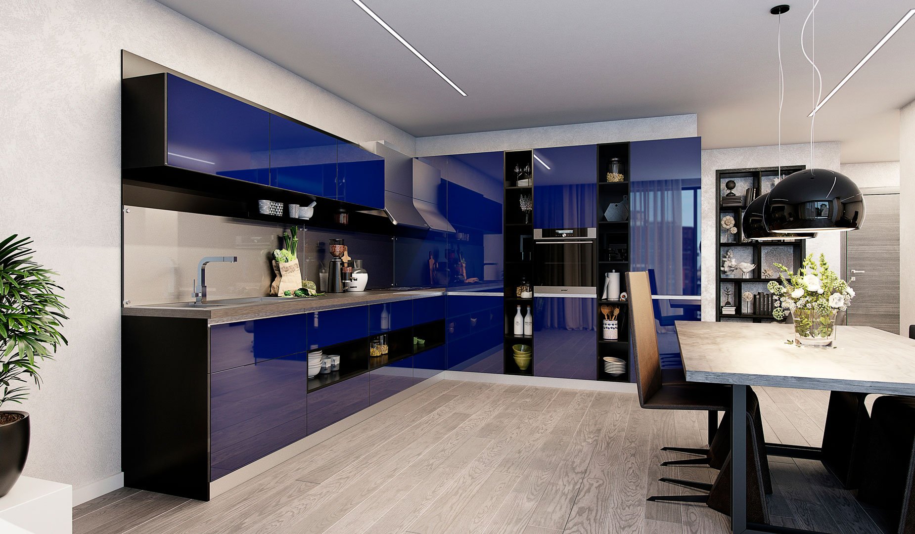 Мебель для Кухни Индиго - Rioka MEBEL